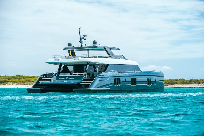 Luxus-Katamaran-Yacht GREAT WHITE